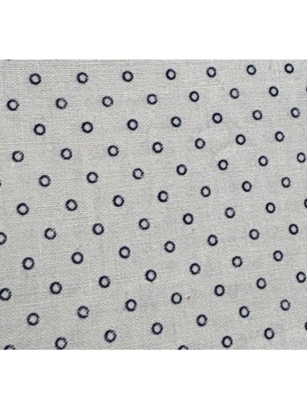 Polka Dot Cotton Fat Quarter Fabric 18" x 22" Navy on Cream Quilting Sewing